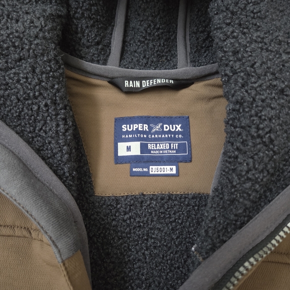 Carhartt Men's Super Dux Sherpa Lined Rain And Wind Defender Active Jacket - Picture 5 of 15